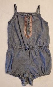 Carters 5/25$ Girls Denim tank boho onsie